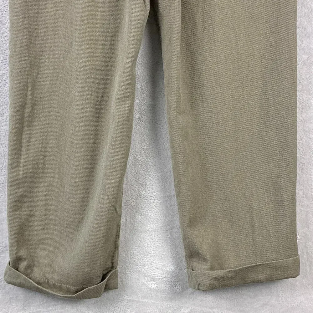 VTG Bachrach Pants Mens 32 (30) Beige Pleated Cuffed Wool Preppy Classic Luxury